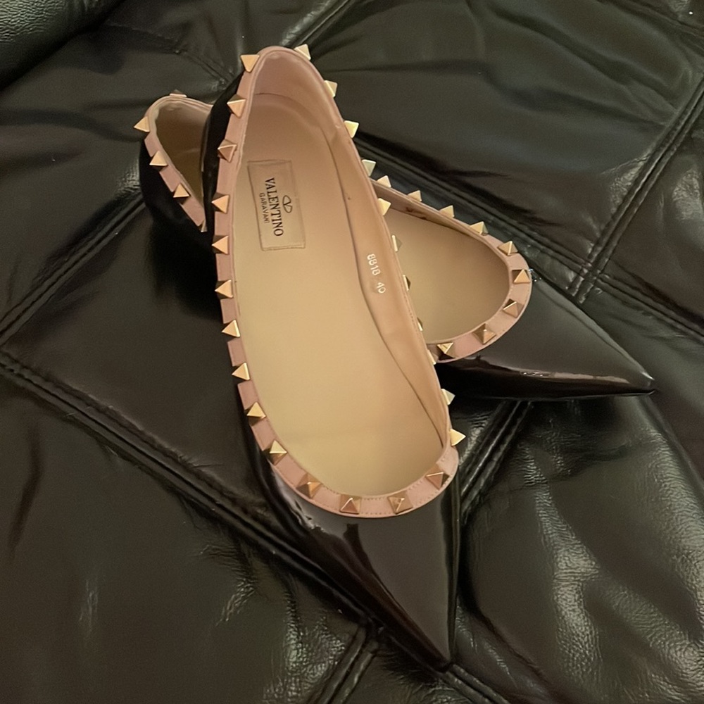 Valentino Garavani Patent rockstud ballet flat - Picture 4 of 7